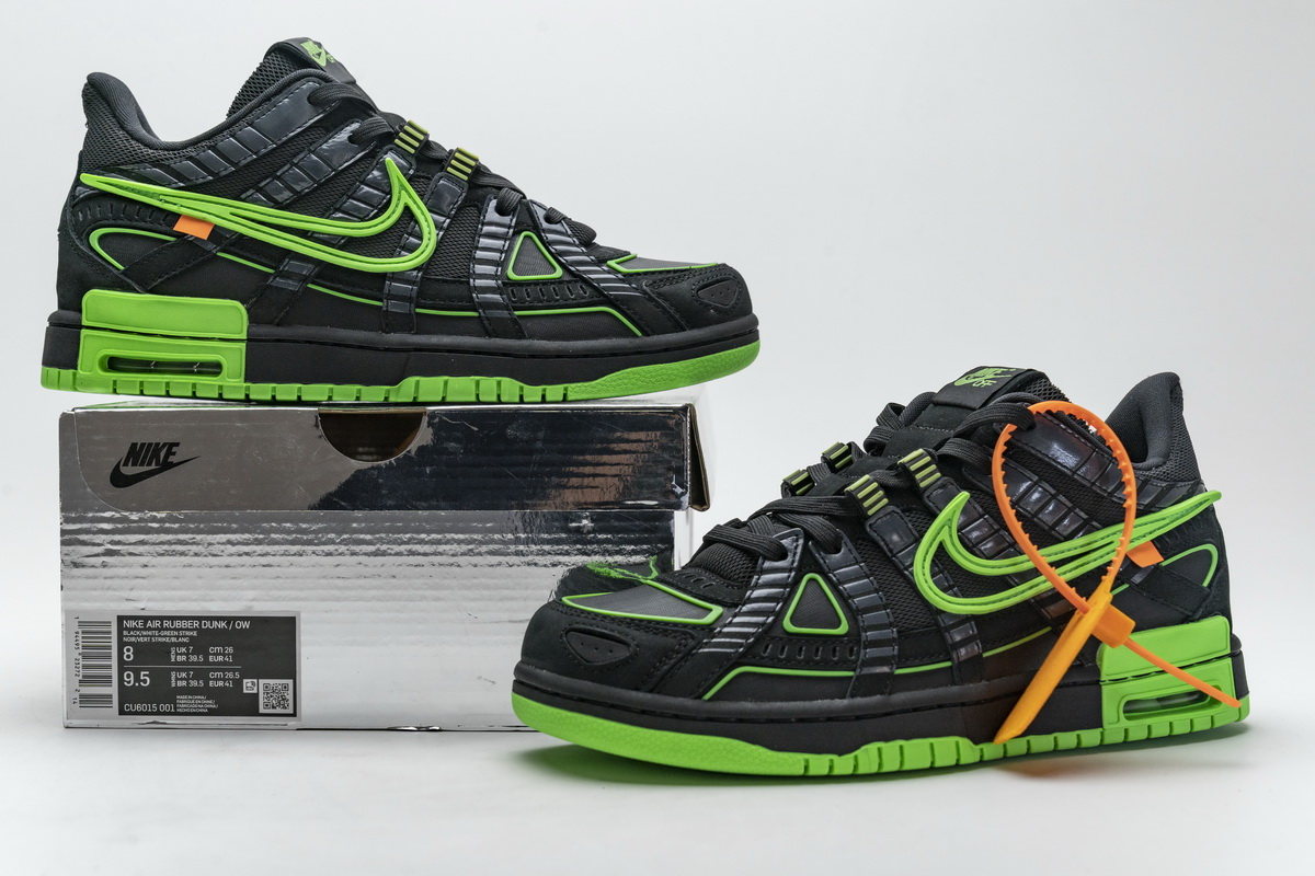 Cu6015 001 Off White X Nike Air Rubber Dunk Green Strike 9 - www.kickbulk.cc